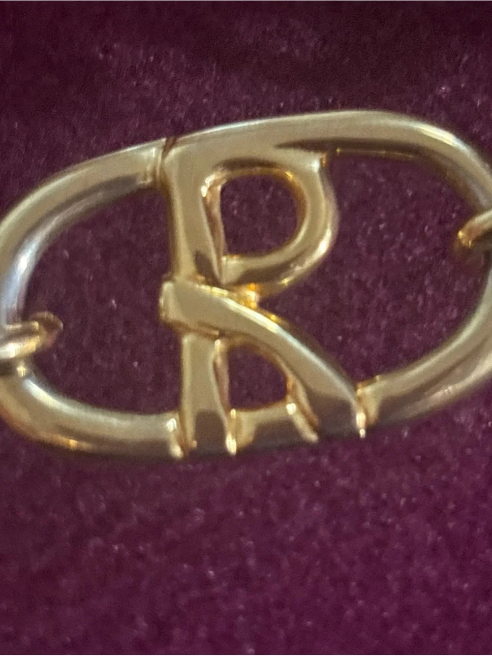 Roberta Di Camerino R Logo Golden Chain Belt 38” Please Read Description